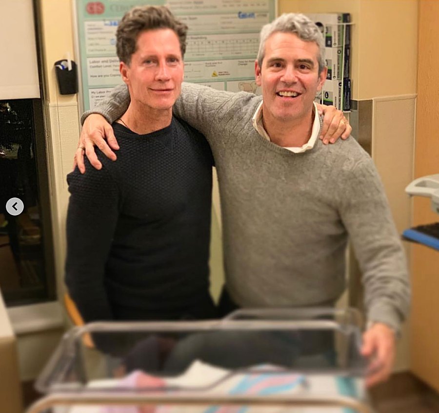 Andy Cohen Introduces Baby Benjamin To Bruce Bozzi