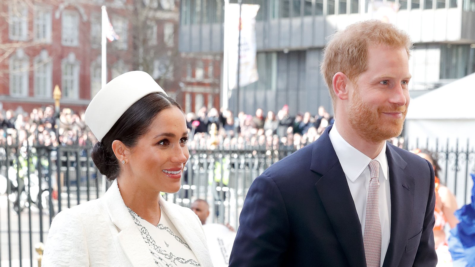 Prince Harry and Pregnant Duchess Meghan Attend His Cousin Zara Tindall’s Daughter's Christening