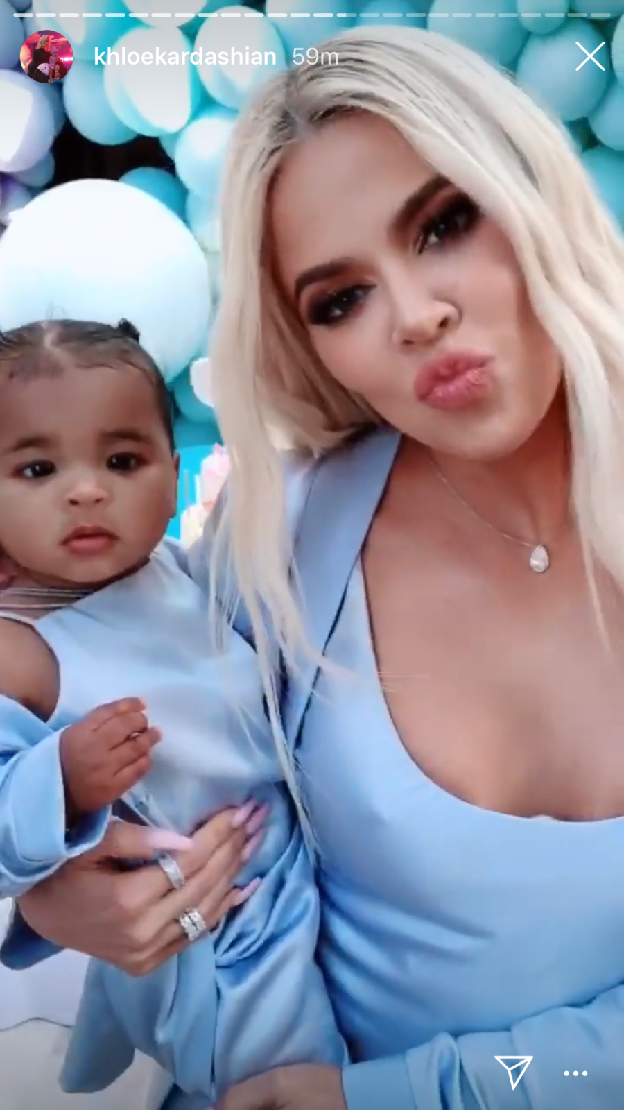 Khloe Kardashian and Tristan Thompson Reunite at Daughter True’s 1st Birthday Party