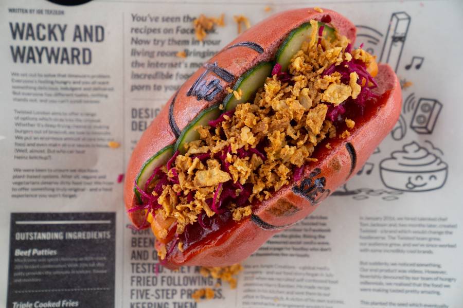 Vegan Pink Dog