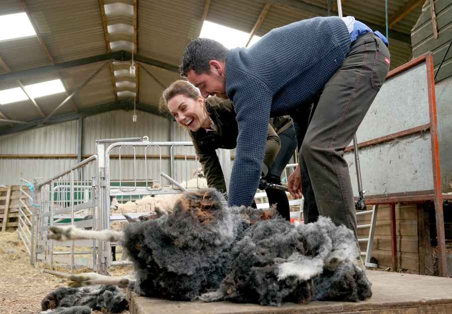 Duchess Kate Beams as She and Prince William Shear Sheep Like Pros