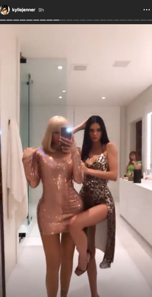 Inside Kendall Jenner and Kylie Jenner's '70s-Themed Party Night With Sofia Richie Kylie and Kendall Selfie