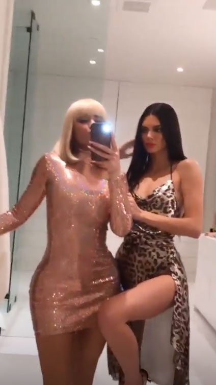 Inside Kendall Jenner and Kylie Jenner's '70s-Themed Party Night With Sofia Richie Kylie and Kendall Selfie