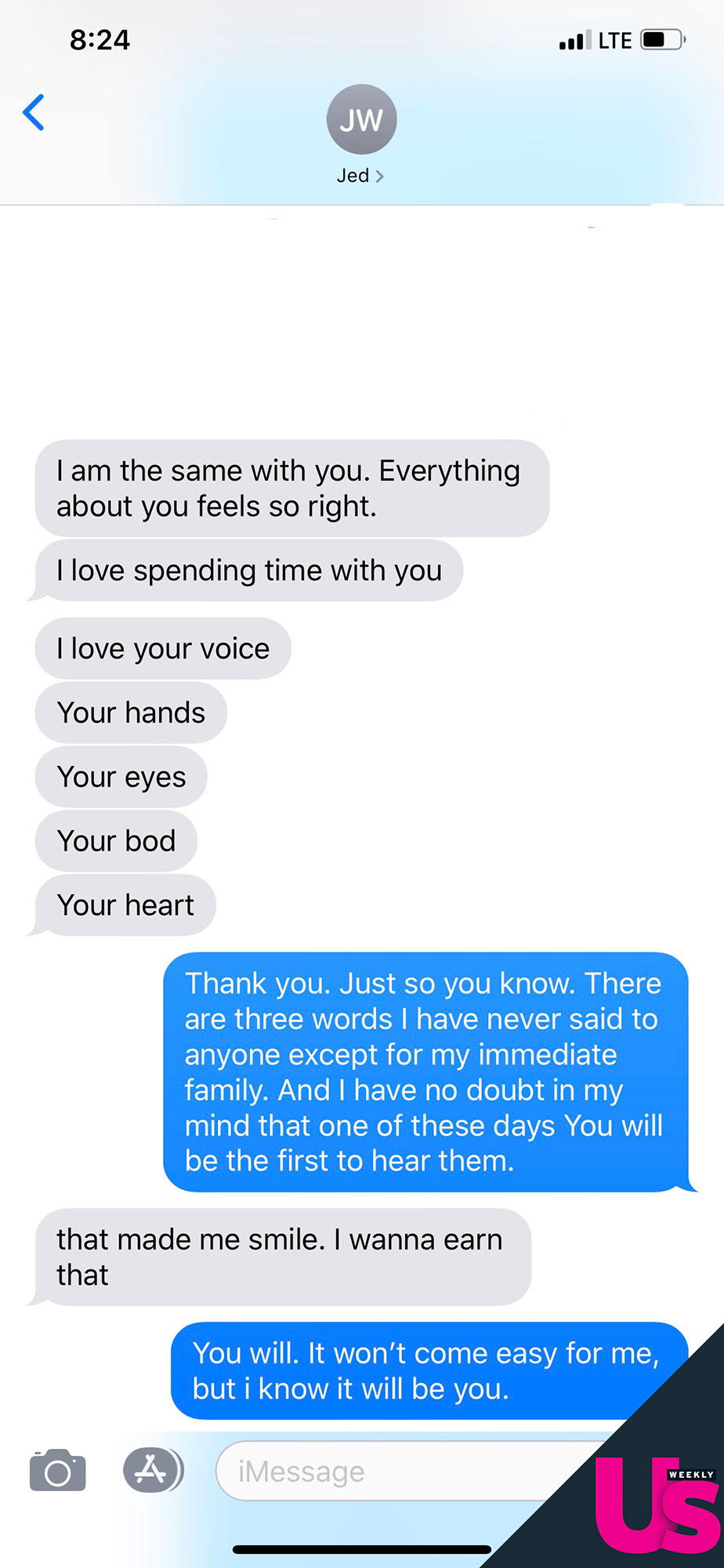 Jed Wyatt Text Message To Haley Stevens US Exclusive