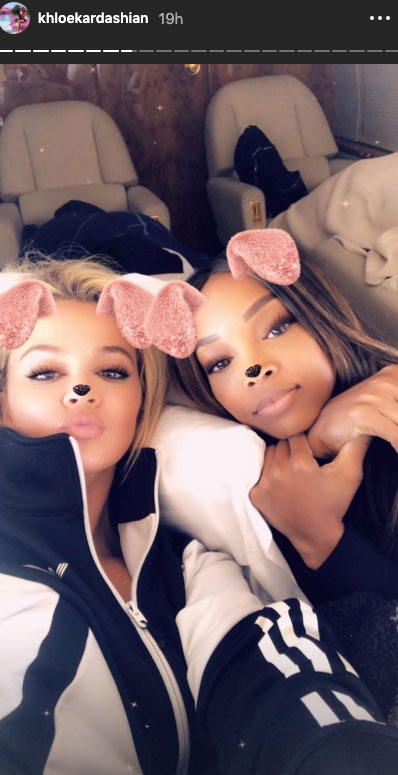 Khloe Kardashian Parties With Malika and Khadija Ahead of ‘Birthday Week’ Private Jet Selfie