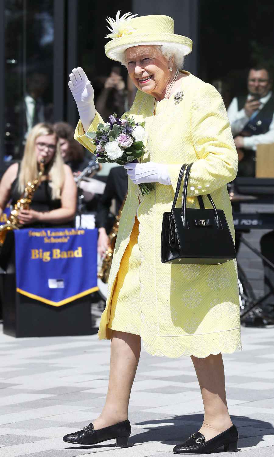 Queen Elizabeth Yellow Dress June 28, 2019