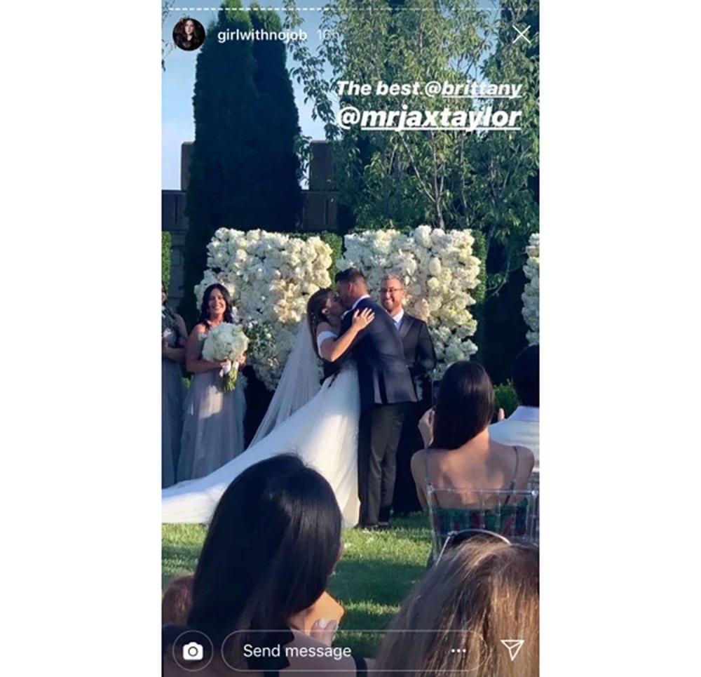 Brittany Cartwright Wedding Dress Instagram