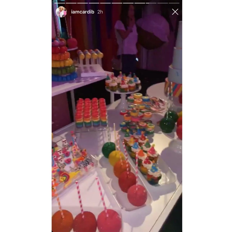 Cardi B Celebrates Kulture Birthday Rainbow Desserts