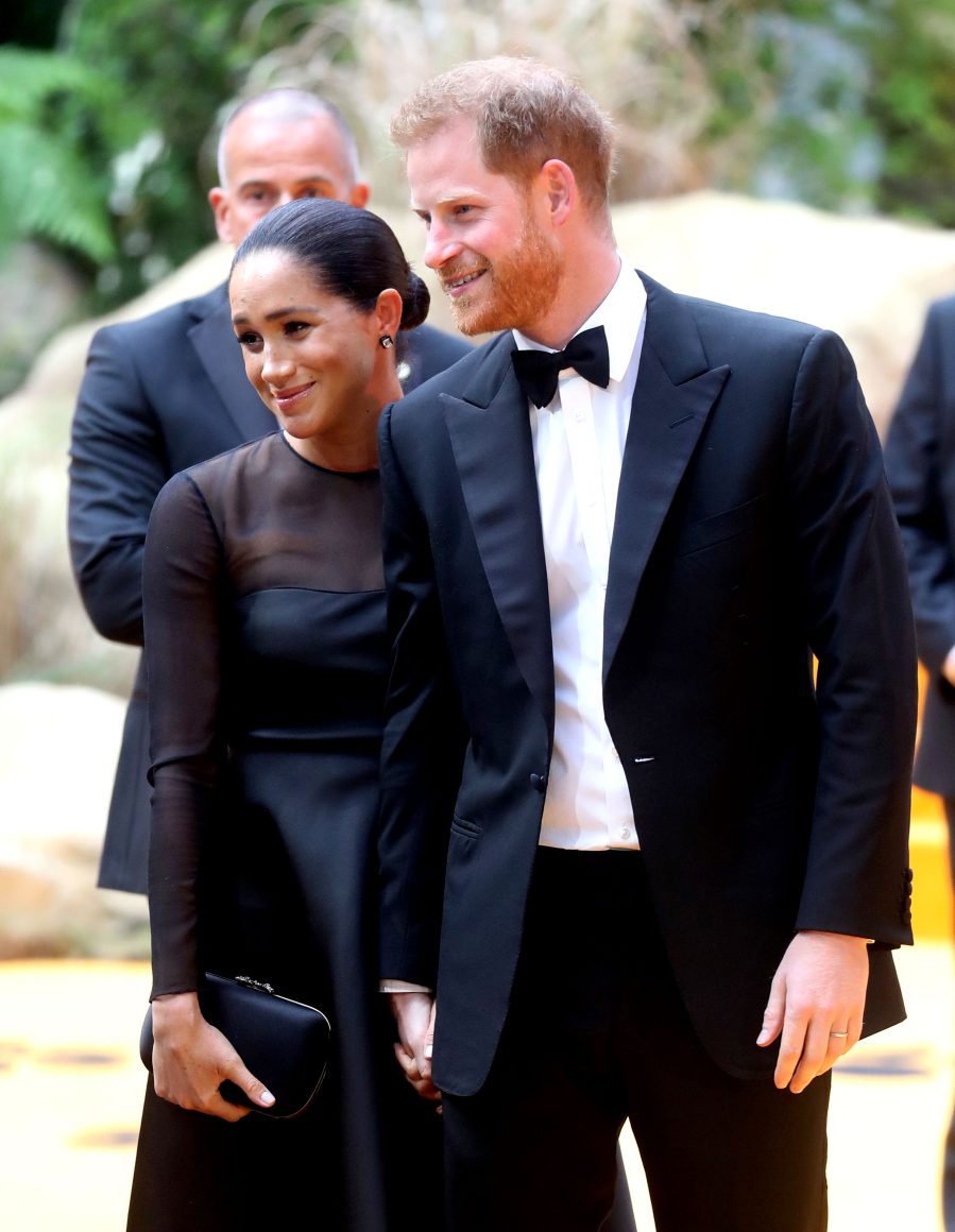 Duchess Meghan and Prince Harry Attend First Red Carpet Since Baby Archie for 'Lion King' Premiere: Pics
