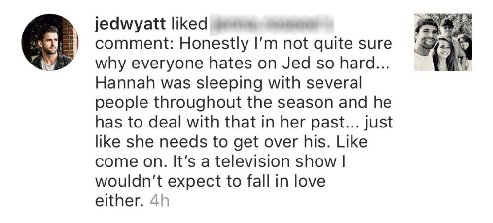 Jed Wyatt Instagram Like