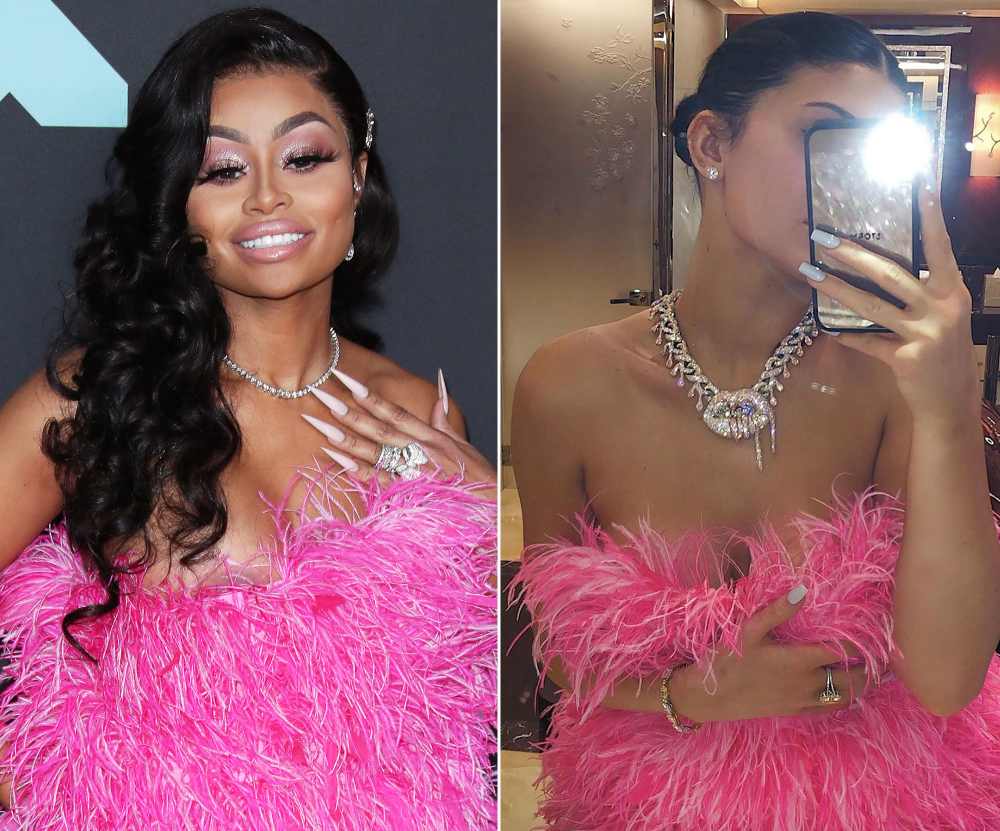 Blac Chyna Kylie Jenner Shaggy Dress VMAS 2019