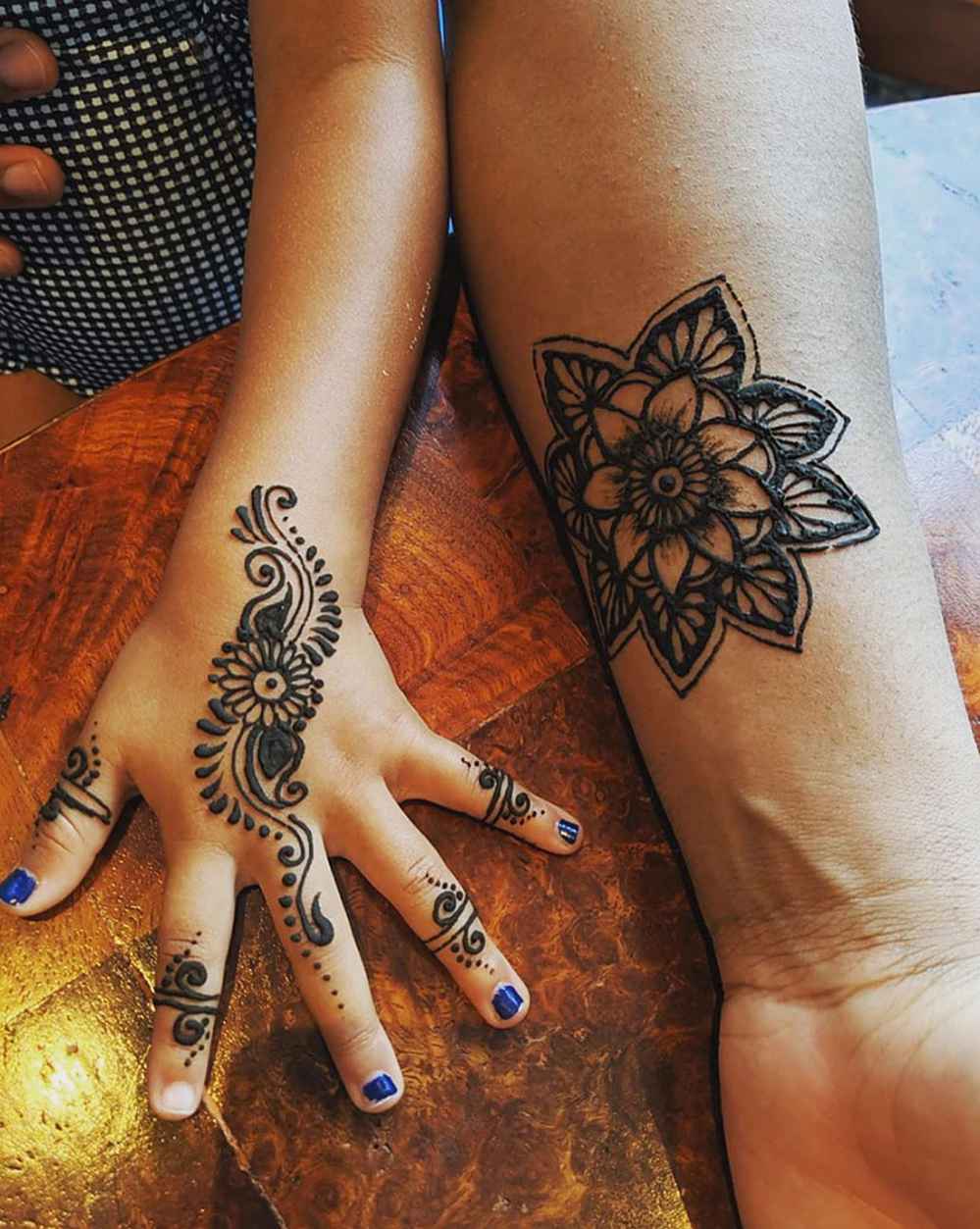 Chrissy Teigen, John Legend and Luna Get Henna Tattoos Instagram