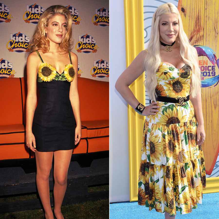Tori Spelling BH90210 Then and Now