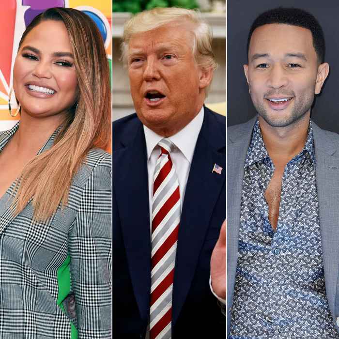 Chrissy Teigen Laughs At Trumps Tweets About Her John Legend 2573