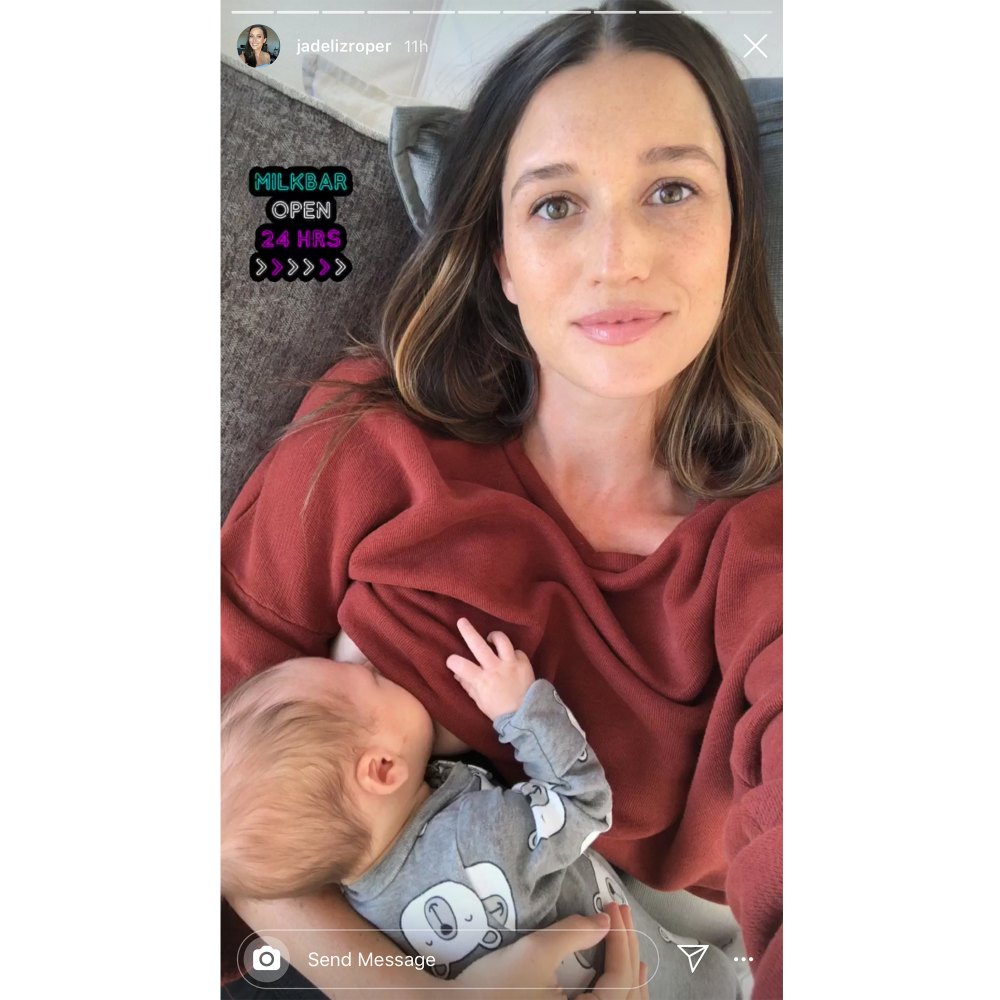 Jade Roper Breast-Feeds Son Easton