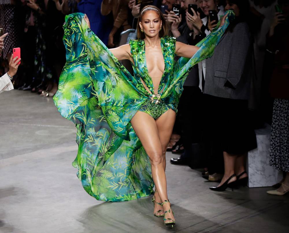Jennifer Lopez Iconic Versace Dress MFW September 20, 2019