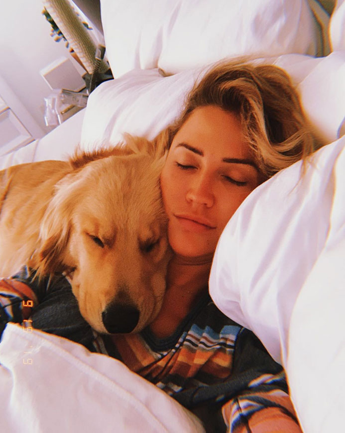 Kaitlyn Bristowe Rescue Dog Instagram Selfie