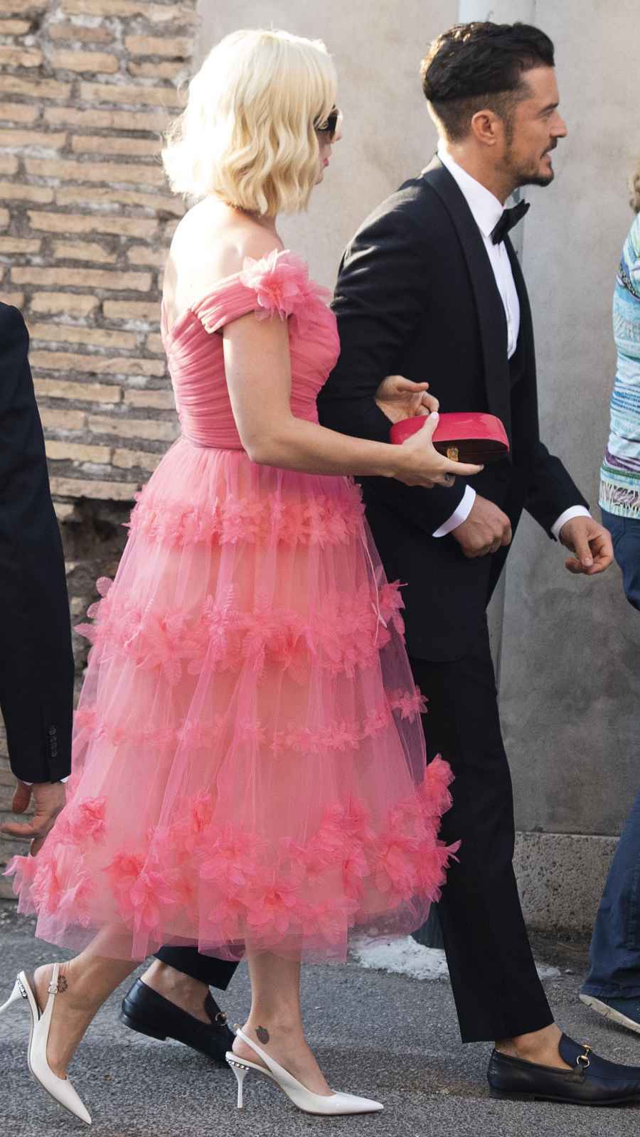 Katy Perry and Orlando Bloom at Misha Nonoo's Rome Wedding on September 20, 2019