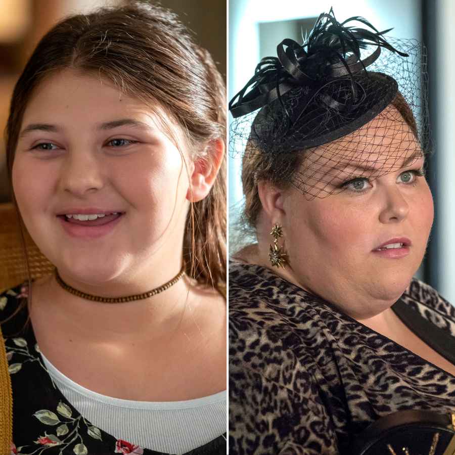 This Is Us Young And Old Flashback Mackenzie Hancsicsak as Kate Chrissy Metz as Kate Pearson