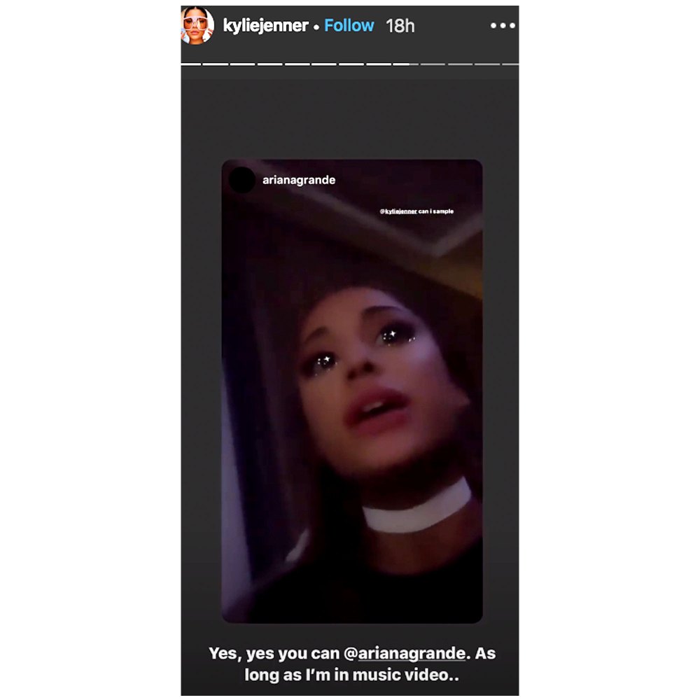 Ariana Grande Wants to Sample Kylie Jenner Rise and Shine Song