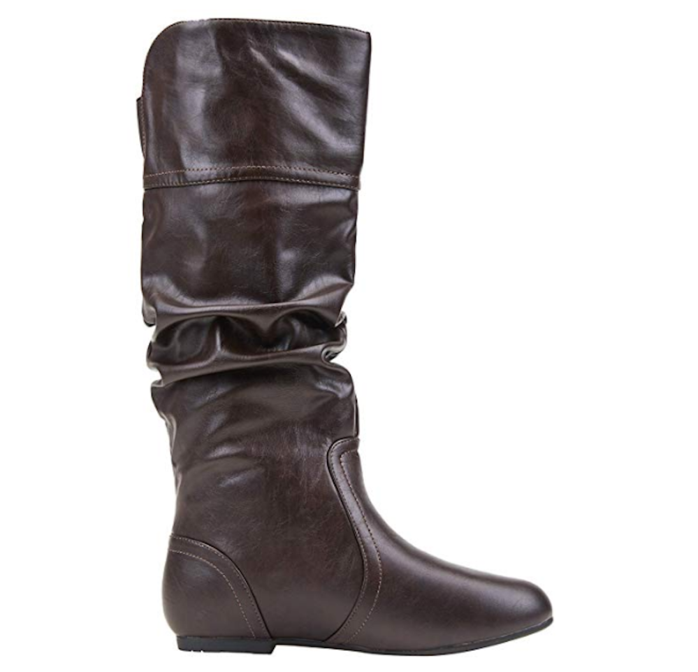 JEOSSY Women's Mid Calf Slouch Boots