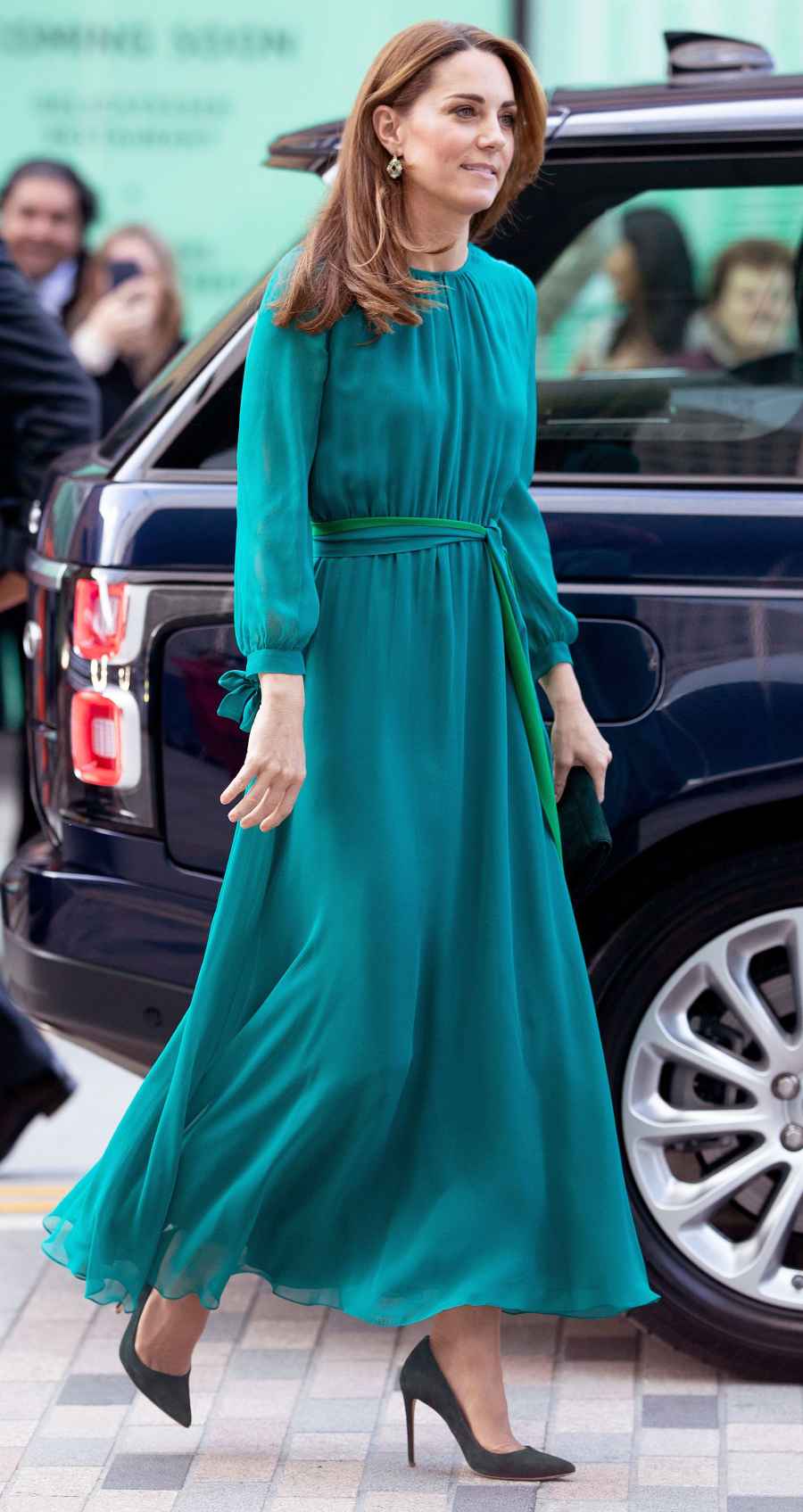 Kate Middleton Teal Dress October 2, 2019