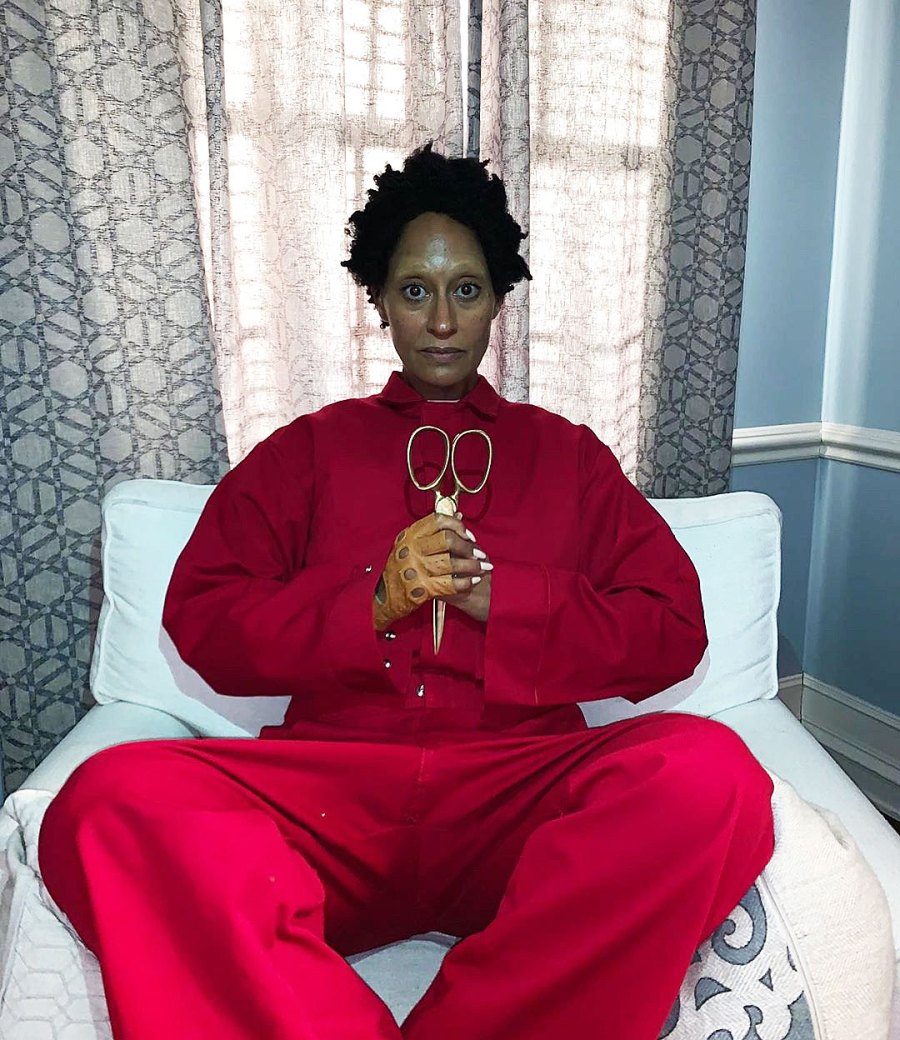 Tracee Ellis Ross as Lupita Nyong'o in Us for Halloween Costume 2019