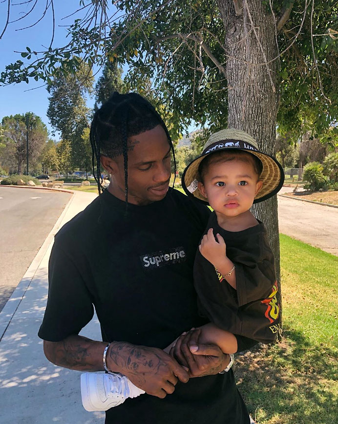 Travis Scott and Daughter Stormi Instagram