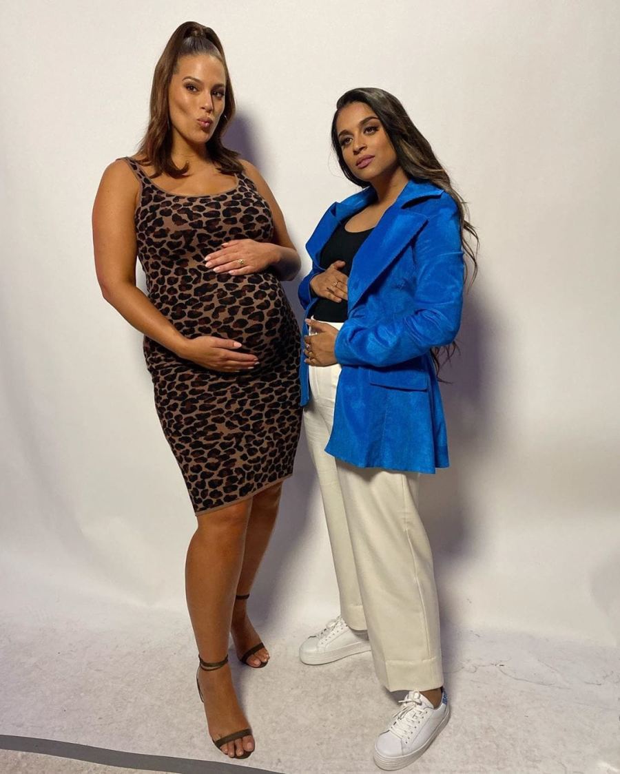 Pregnant Ashley Graham Poses With Lilly Singh