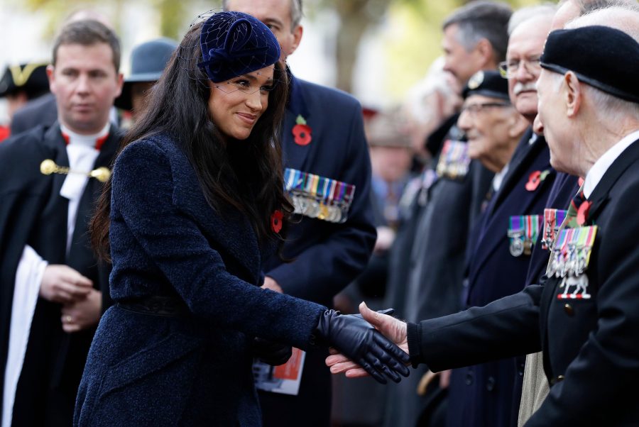 Duchess Meghan Visits Field of Remembrance for 1st Time With Prince Harry