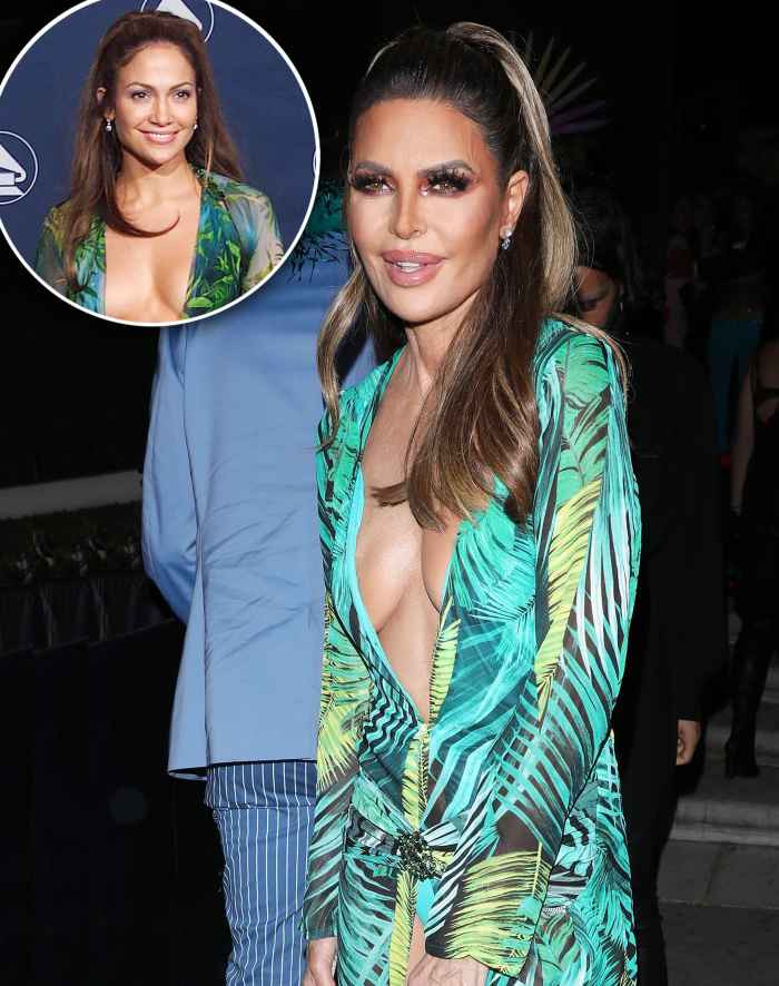 Jennifer Lopez Reacts to Lisa Rinna's Versace Dress Halloween Costume