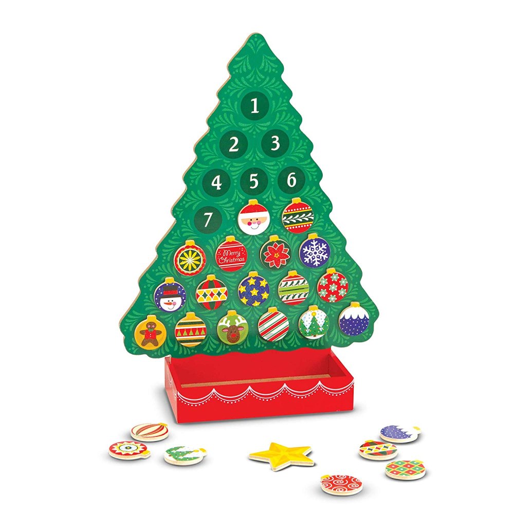 Melissa & Doug Countdown to Christmas Wooden Advent Calendar