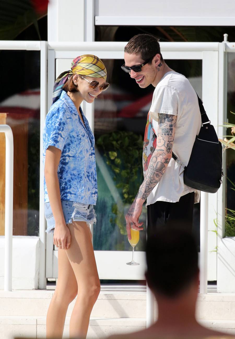 Pete Davidson and Girlfriend Kaia Gerber Get Hot and Heavy, Make Out in Miami