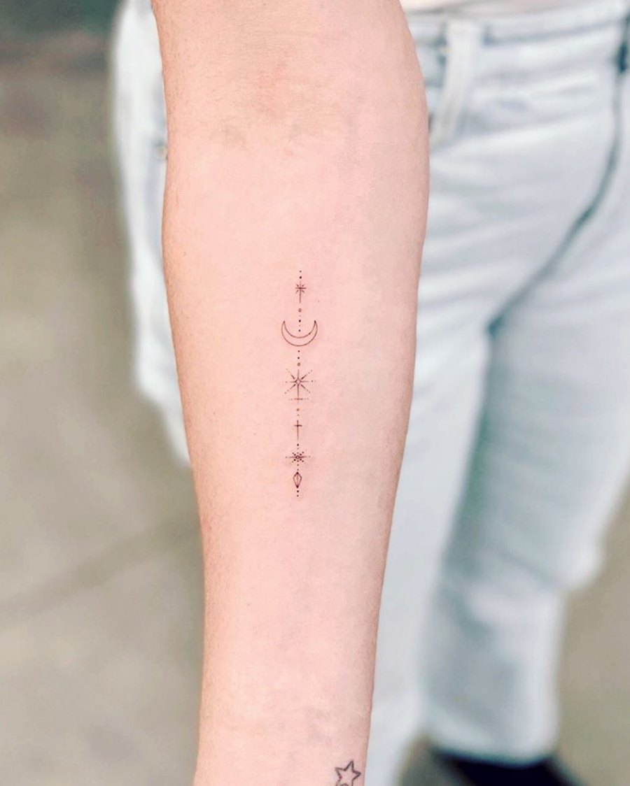 Ashley Tisdale New Constellation Tattoo