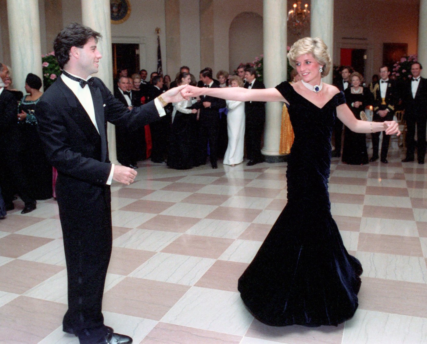 Princess Dianas Iconic Travolta Dress Is Going Up For Auction