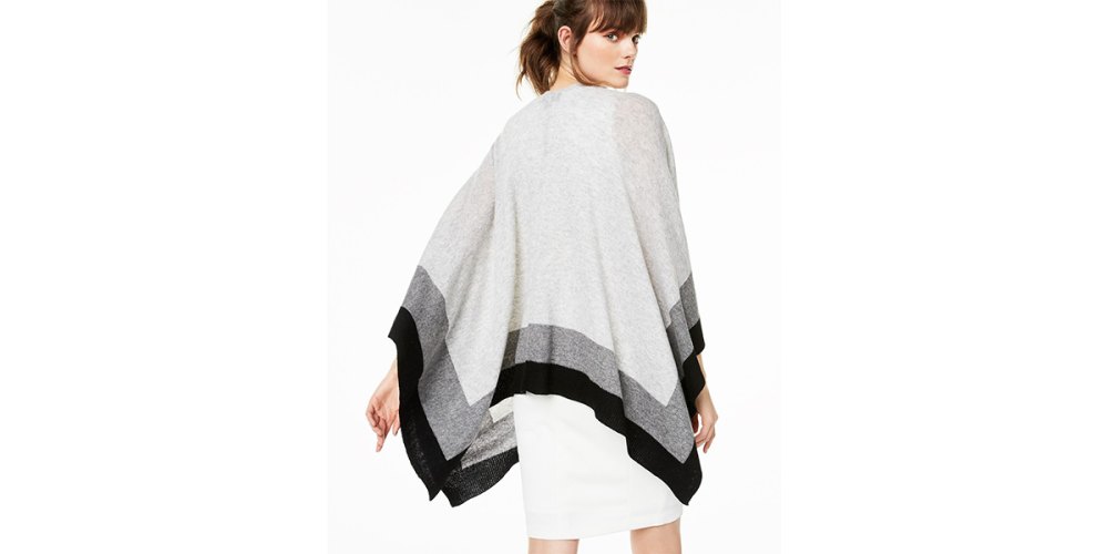 Charter Club Striped Cashmere Wrap, Created For Macy's