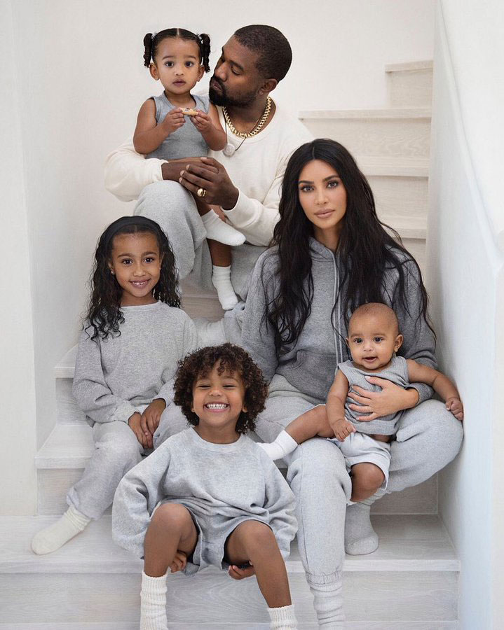 Kim Kardashian and Kanye West Share Adorable 2019 Family Christmas Card With 4 Kids