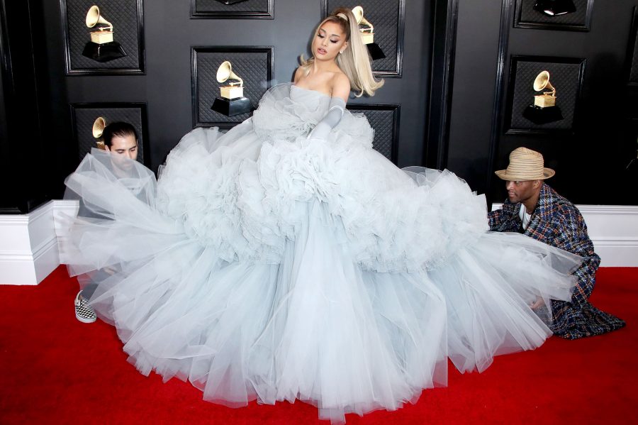 Ariana Grande Walks the 2020 Grammys Red Carpet With Mother and Father After Fallout