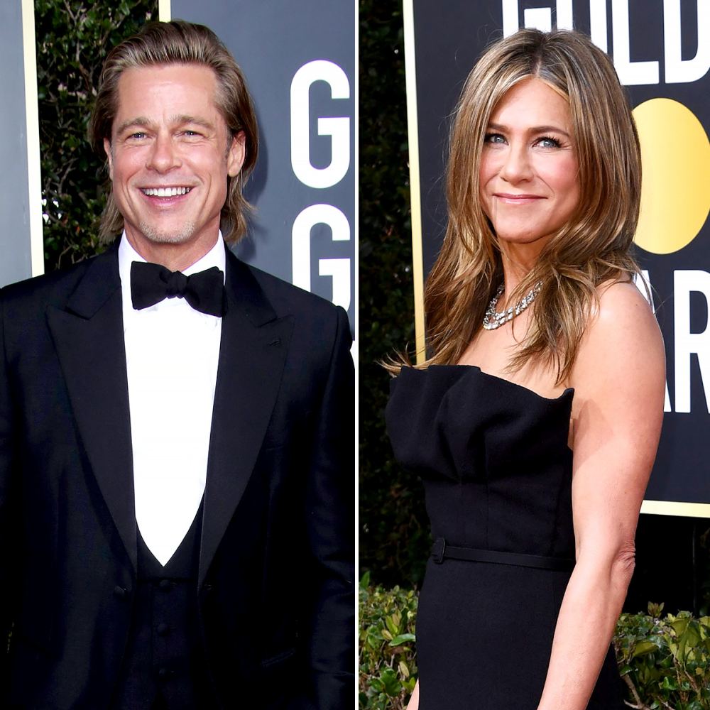 Brad Pitt Jennifer Aniston Good Friends Golden Globes 2020
