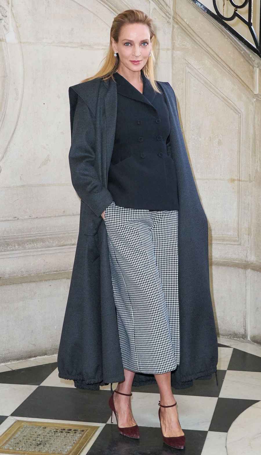 Celebs at Paris Fashion Week - Uma Thurman