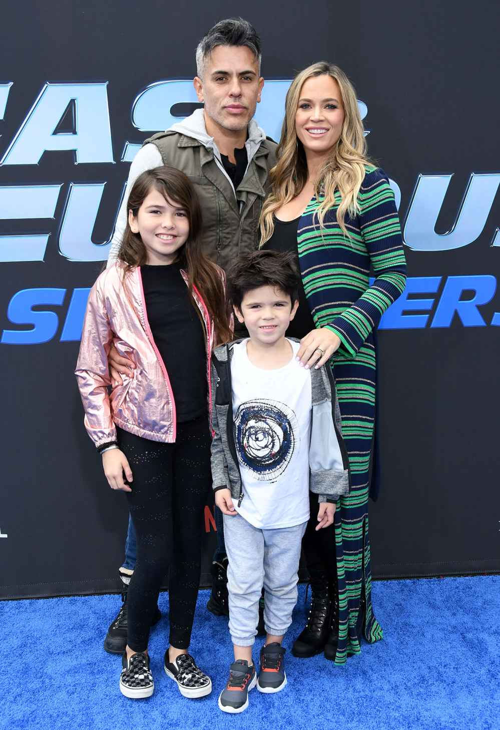 Edwin Arroyave, Teddi Jo Mellencamp, Cruz Arroyave, and Slate Arroyave Fast & Furious- Spy Racers