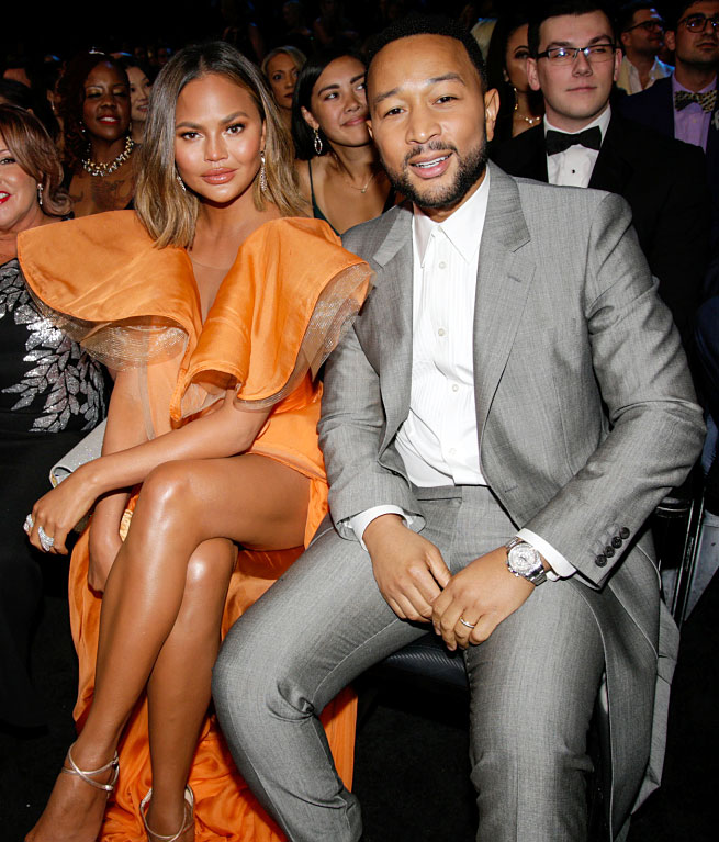Chrissy Teigen and John Legend at the Grammys 2020 What You Didnt See on TV