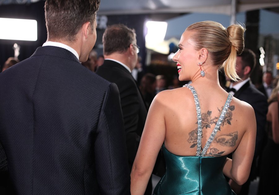 Scarlett Johansson Arrives With Colin Jost After Violent Illness SAG Awards 2020