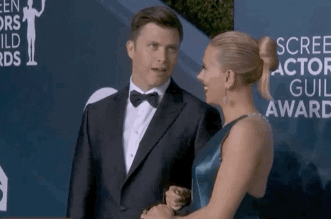 Scarlett Johansson and Colin Jost What You Didn't See On TV SAG Awards 2020