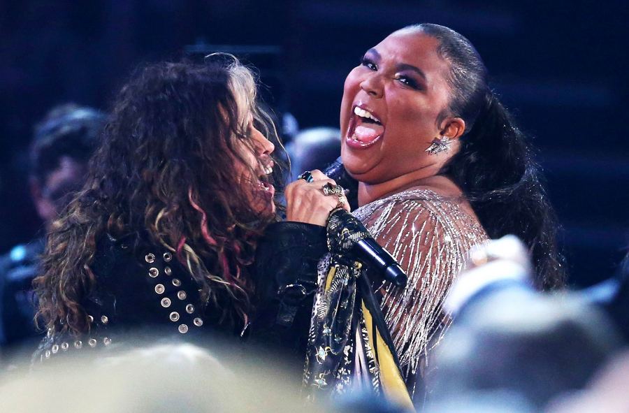 Steven Tyler and Lizzo at the Grammys 2020 What You Didnt See on TV