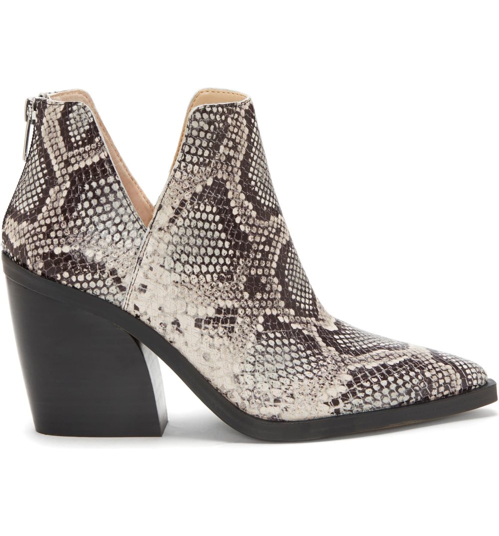 Vince Camuto Gigietta Bootie (Ash Multi Embossed Leather)