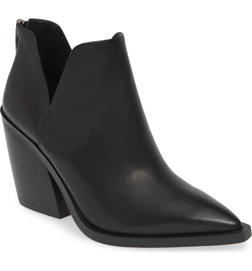 Vince Camuto Gigietta Bootie (Black Leather)