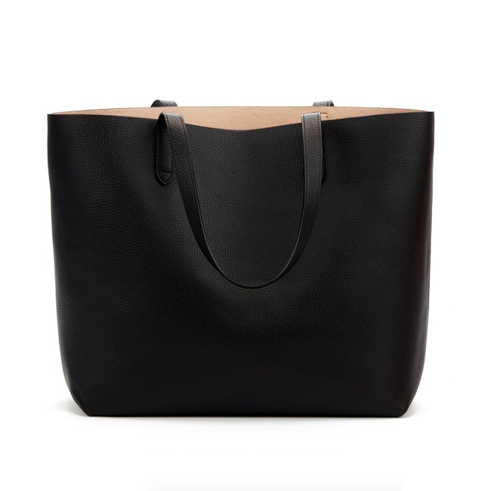 Classic Structured Leather Tote