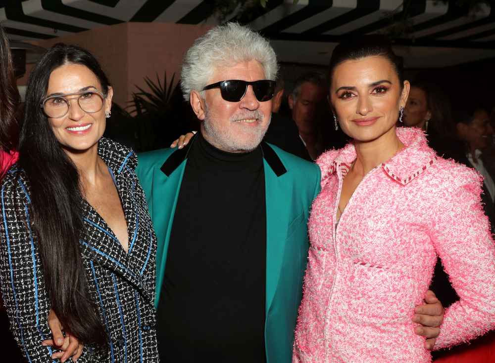 Demi Moore, Pedro Almodovar and Penelope Cruz Charles Finch and Chanel Pre-Oscars Dinner