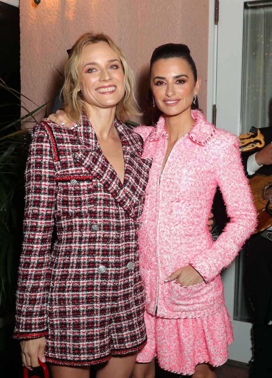 Diane Kruger and Penelope Cruz Charles Finch and Chanel Pre-Oscars Dinner